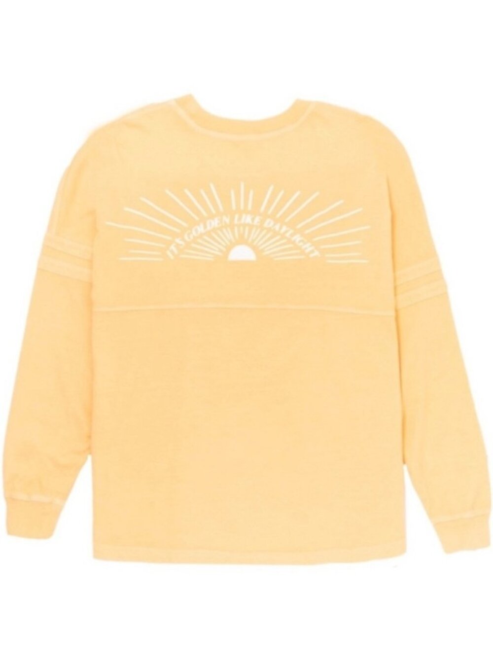 TAYLOR SWIFT “Golden Like Daylight” Yellow Spirit Jersey Long Sleeve sz L